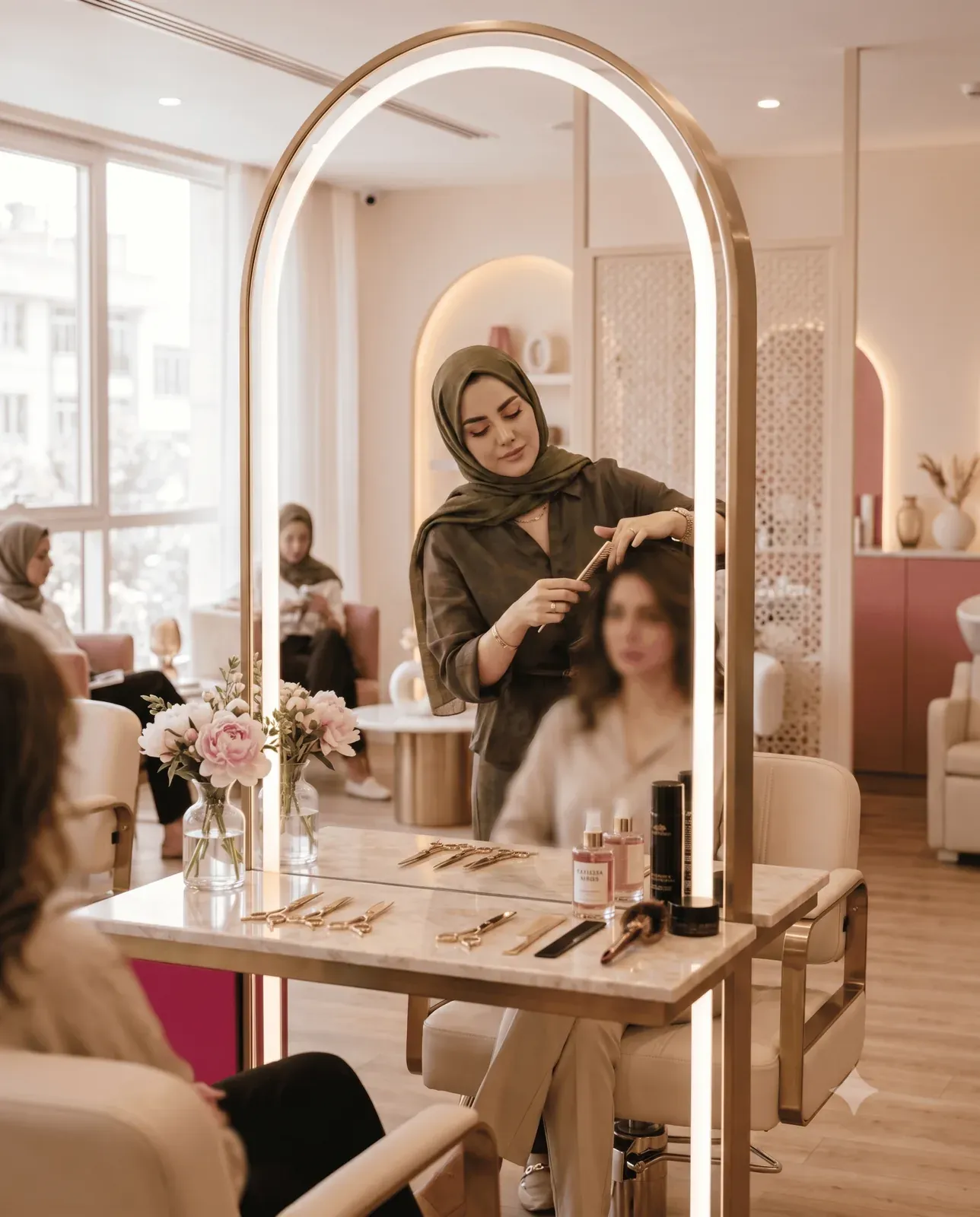 فضای حرفهای یک سالن زیبایی مدرن